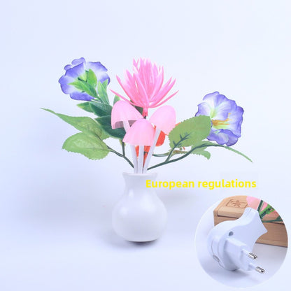 Sensor Night Light with Flower Design