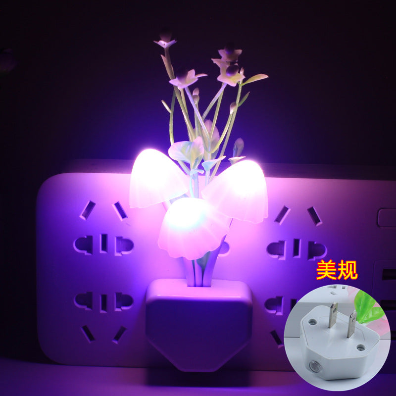 Sensor Night Light with Flower Design
