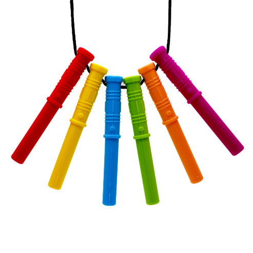 Sensory Chewing Silicone Teether Pendant Necklace