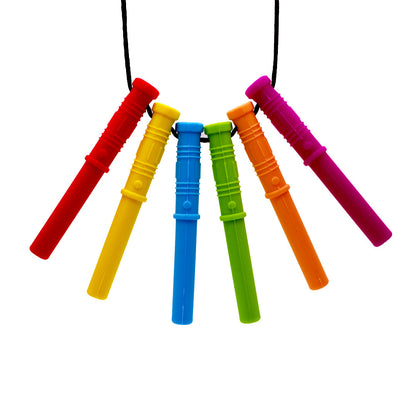 Sensory Chewing Silicone Teether Pendant Necklace