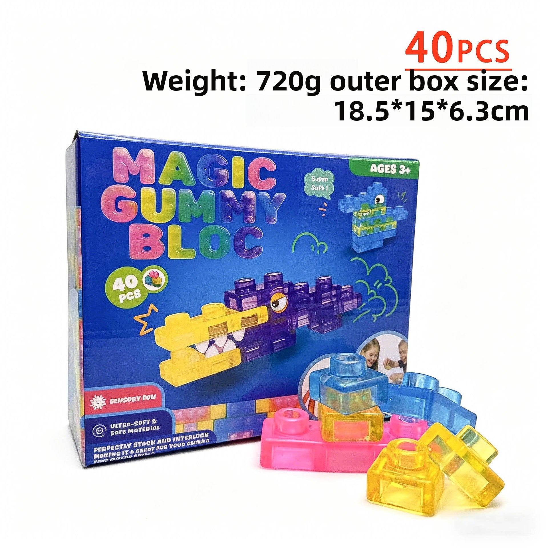 Sensory Soft Building Blocks Squeeze Toys