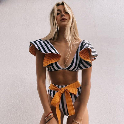 Separate-piece bikini swimsuit for women