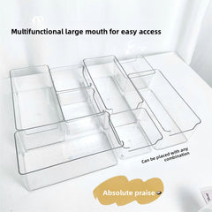 Transparent storage box-rectangular