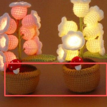 Separate wool flowerpot