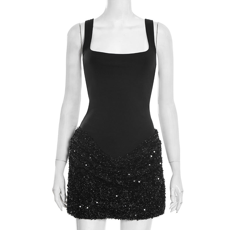 Sequin Bodycon Sleeveless Dress