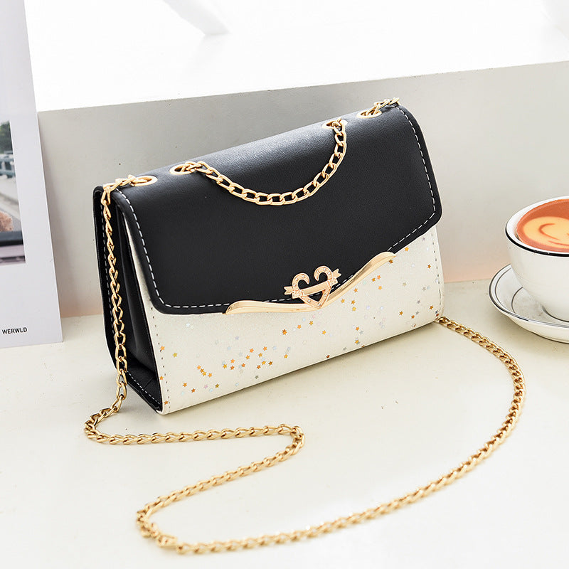 Sequin Chain Crossbody Bag