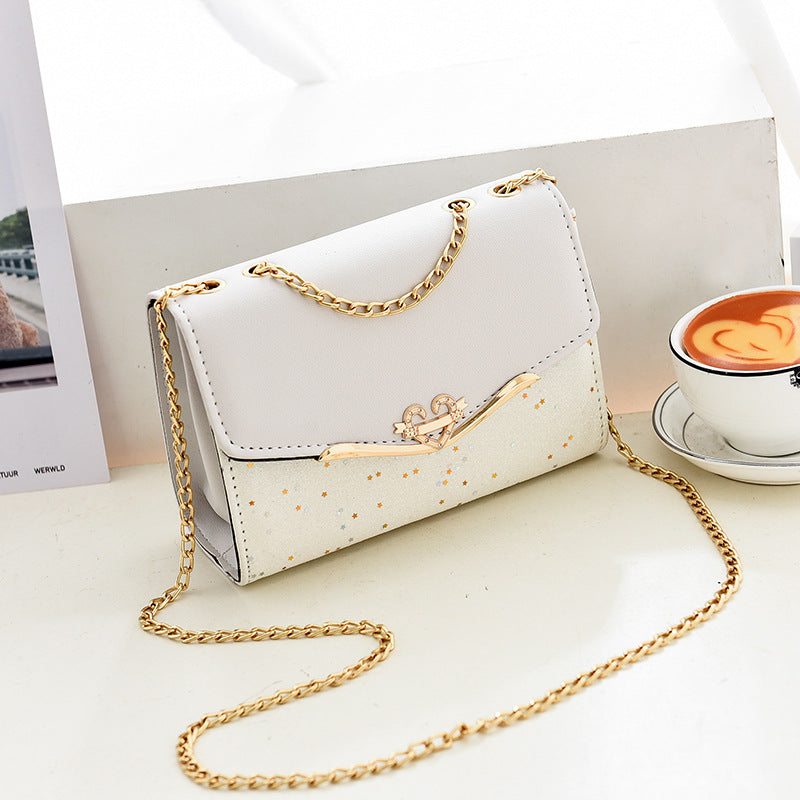 Sequin Chain Crossbody Bag