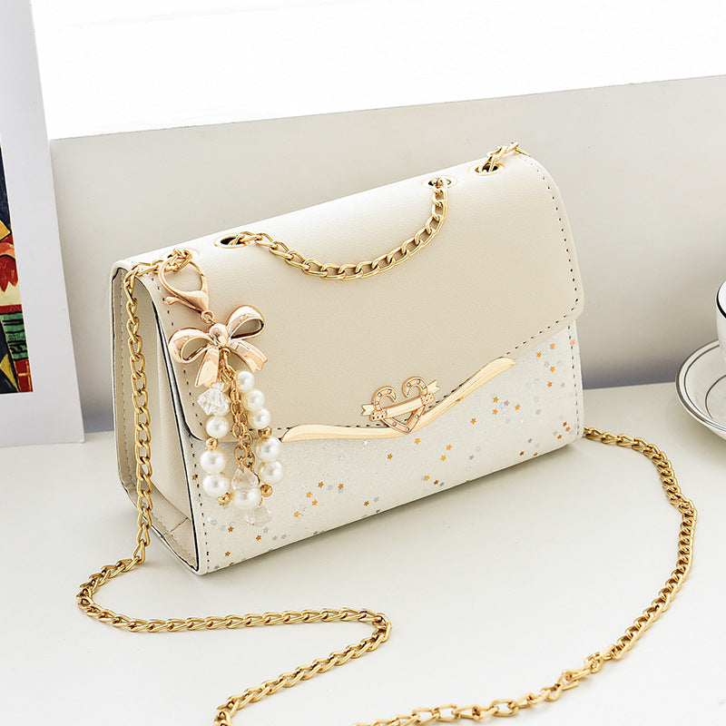 Sequin Chain Crossbody Bag