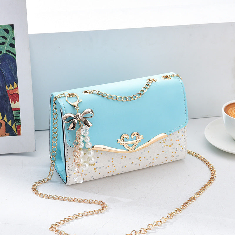 Sequin Chain Crossbody Bag