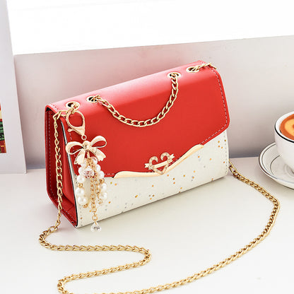 Sequin Chain Crossbody Bag