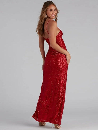 Sequin Suspender Dress