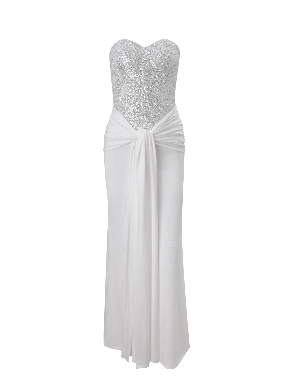Sequin Wrap Bodycon Dress