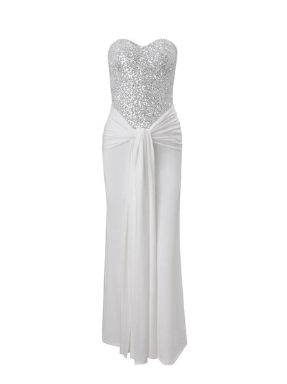 Sequin Wrap Bodycon Dress