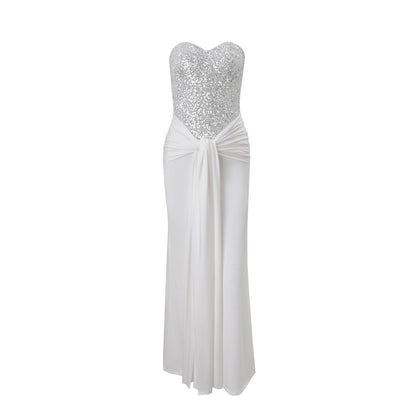 Sequin Wrap Bodycon Dress