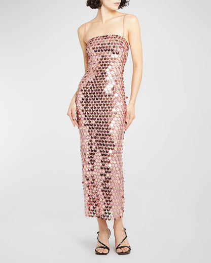 Sequined evening dress