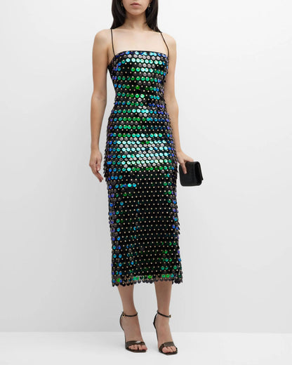 Sequined evening dress