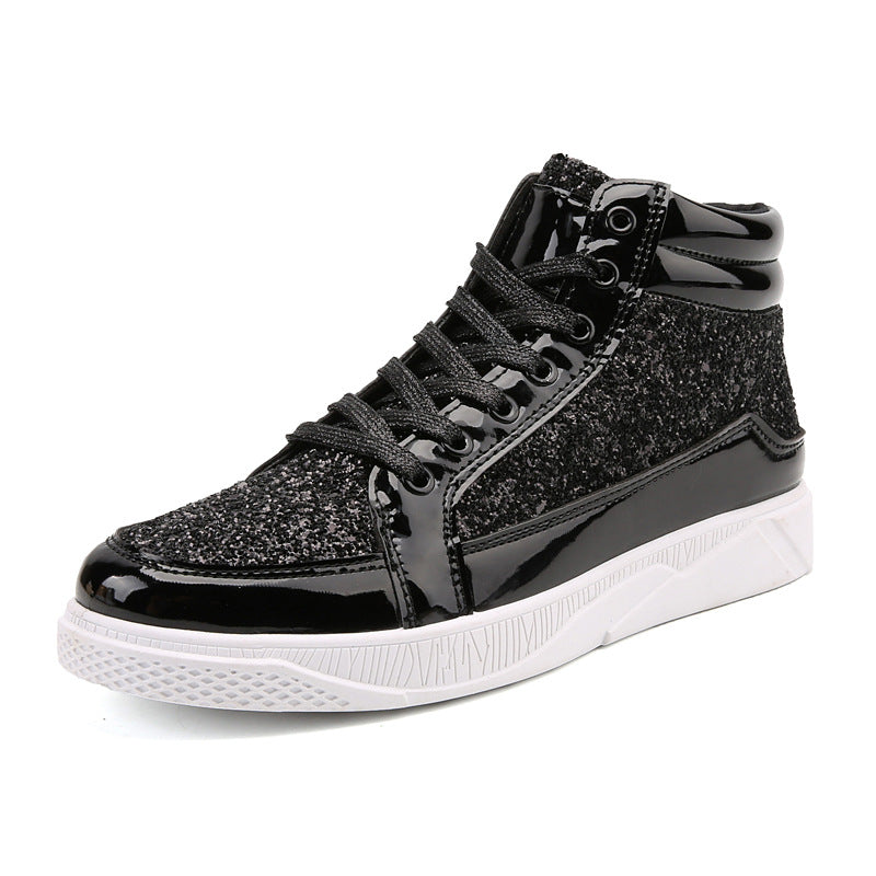 Sequined stage shoes