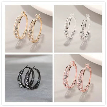 Set-in ladies' earrings
