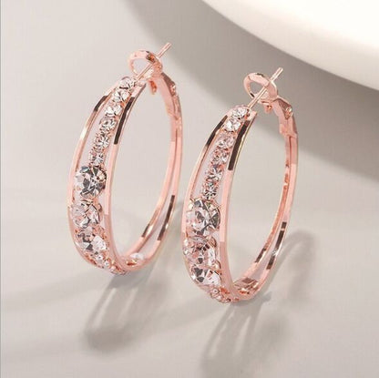 Set-in ladies' earrings