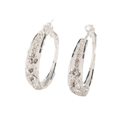 Set-in ladies' earrings