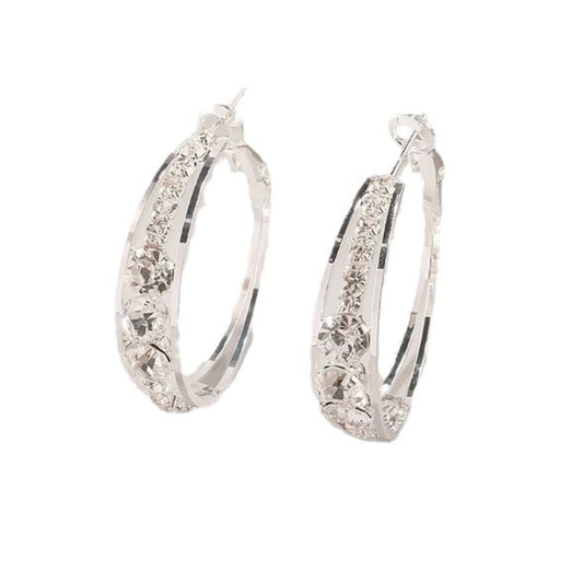 Set-in ladies' earrings