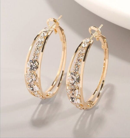 Set-in ladies' earrings