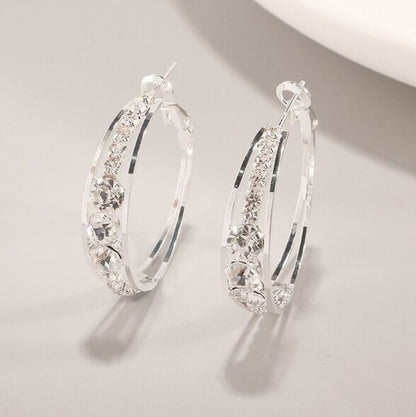 Set-in ladies' earrings