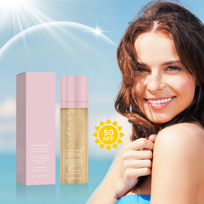 Setting spray sunscreen