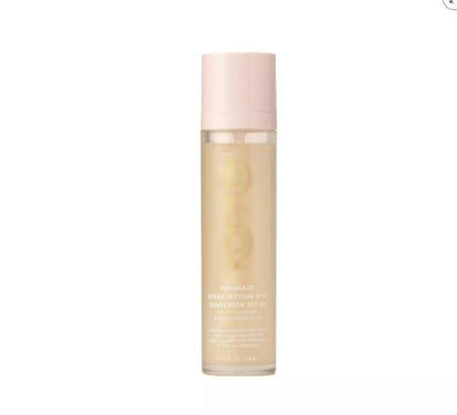 Setting spray sunscreen