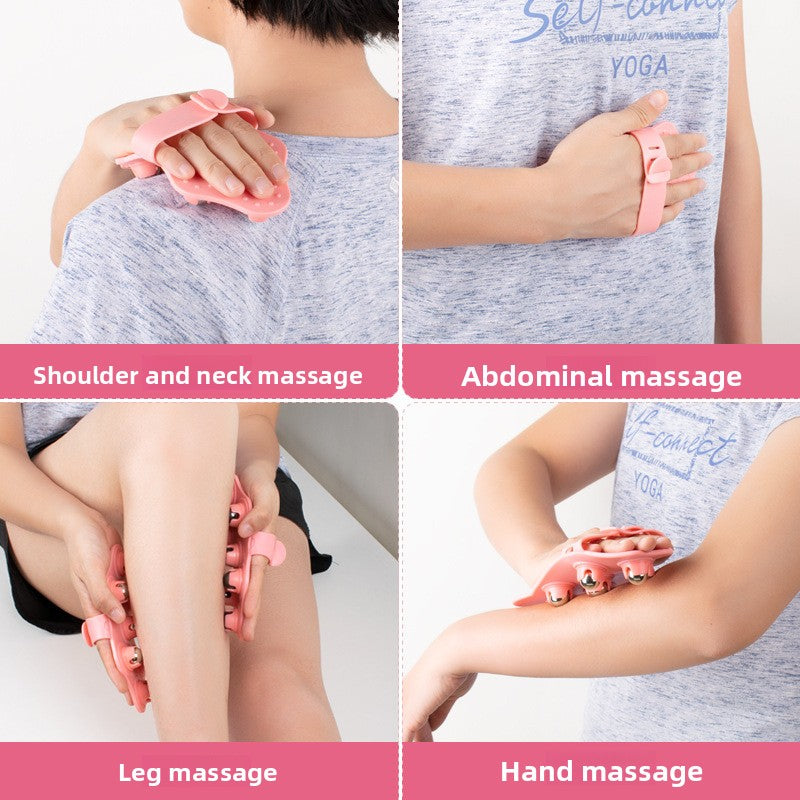Seven-bead massager roller meridian brush