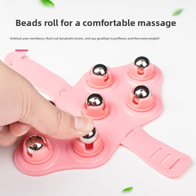 Seven-bead massager roller meridian brush