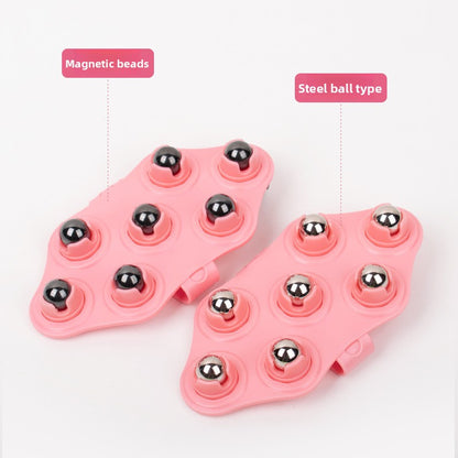 Seven-bead massager roller meridian brush