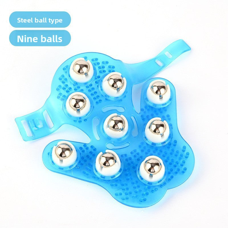 Seven-bead massager roller meridian brush