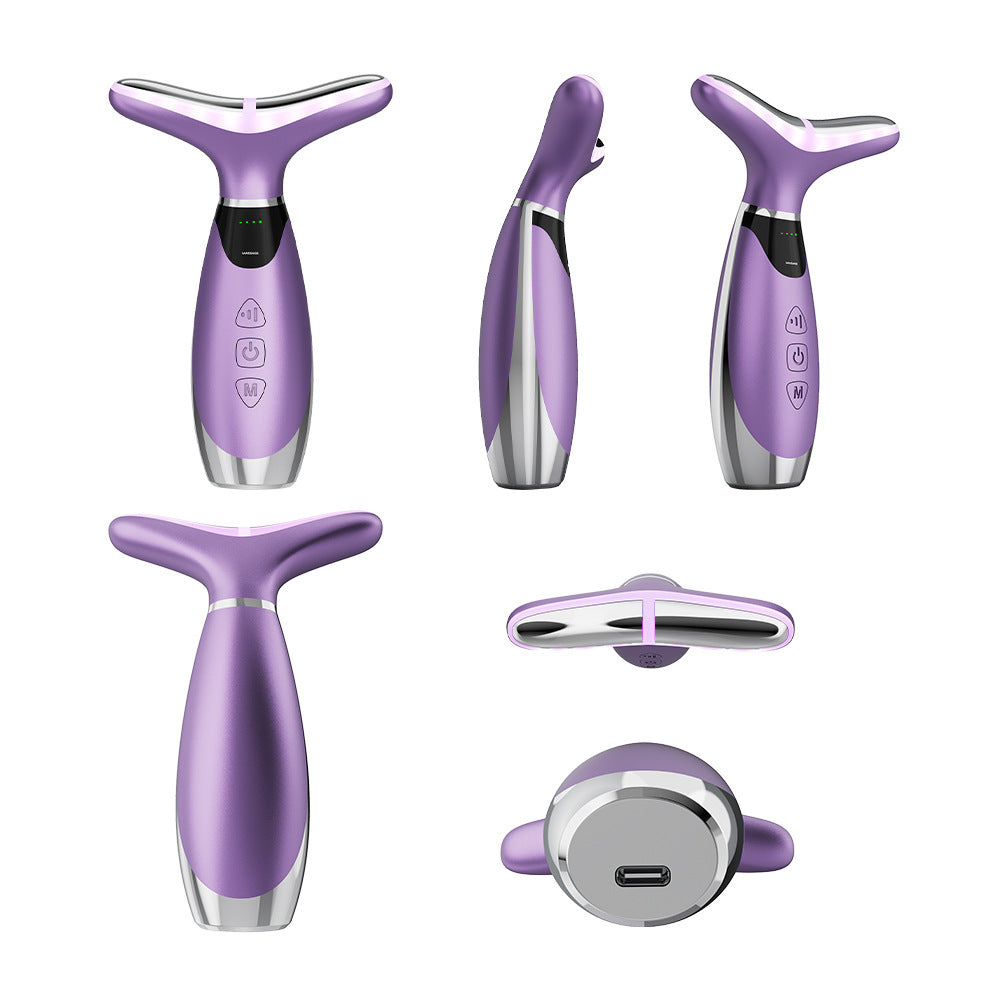 Seven-Color Light Therapy Neck Care Device with EMS Microcurrent
