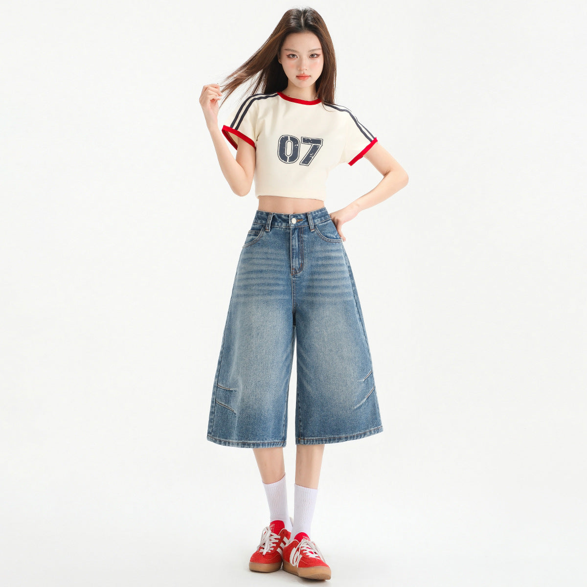 Seven-Foot Wide-Leg Jeans