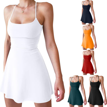 Sexy beauty back golf tennis skirt dress