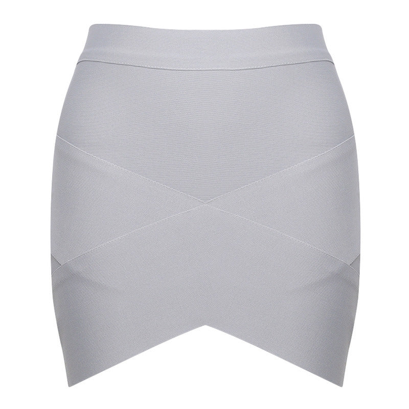 Sexy Crossover Bandage Skirt High Waist Mini Hip Hugger
