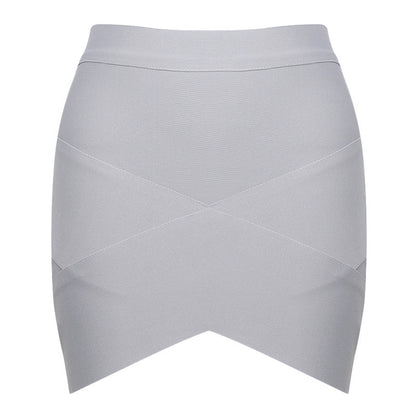 Sexy Crossover Bandage Skirt High Waist Mini Hip Hugger