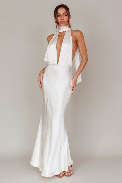 Sexy Halter Neck Backless Dress