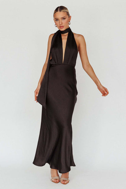 Sexy Halter Neck Backless Dress