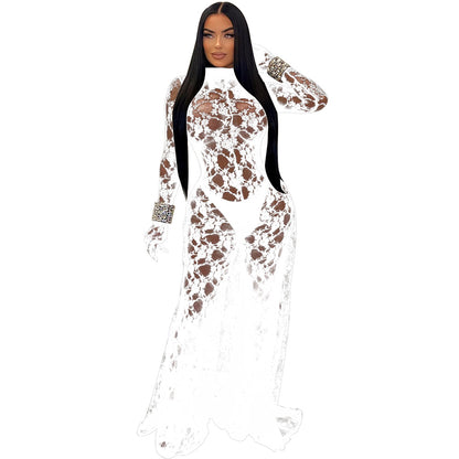 Sexy Lace Backless Strappy Jumpsuit