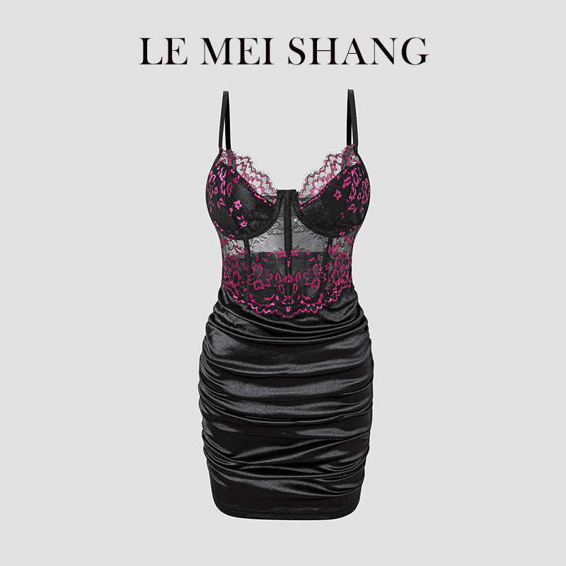 Sexy Lace Bodycon Sleeveless V-Neck Dress