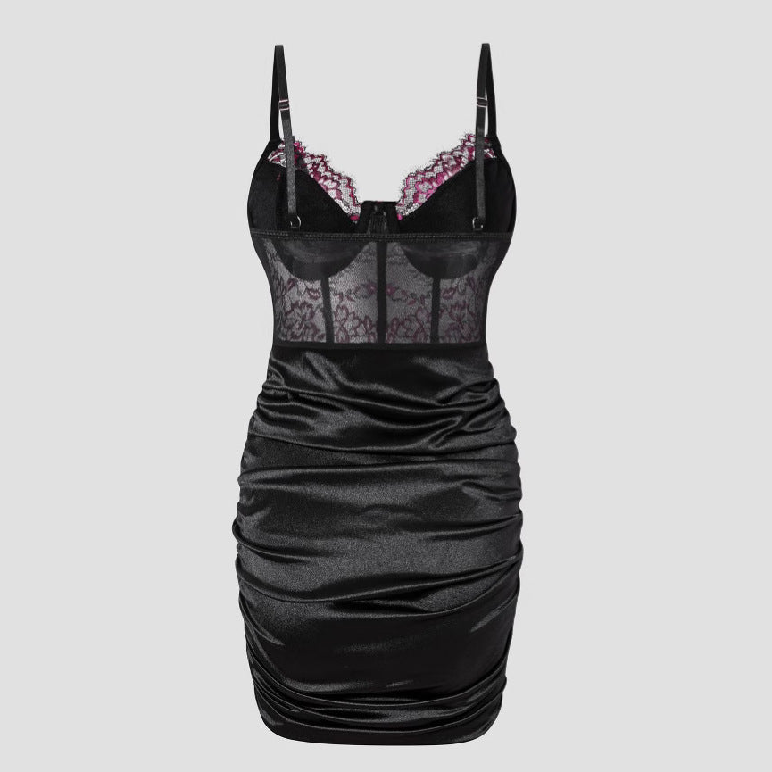 Sexy Lace Bodycon Sleeveless V-Neck Dress