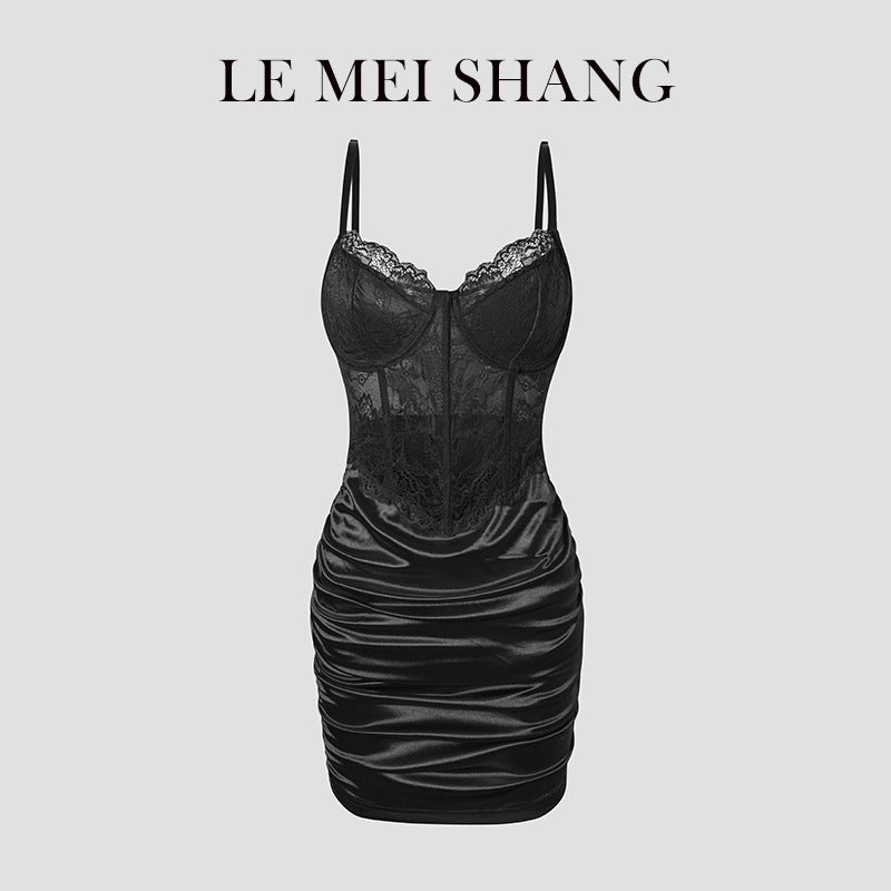 Sexy Lace Bodycon Sleeveless V-Neck Dress