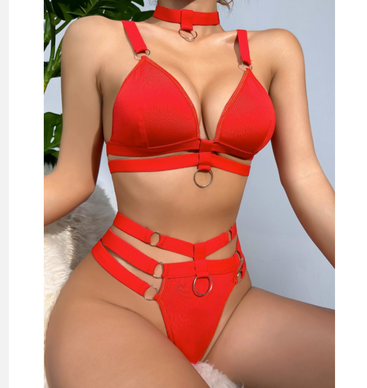 Sexy Lingerie Set with V-Neck and Sleeveless Design