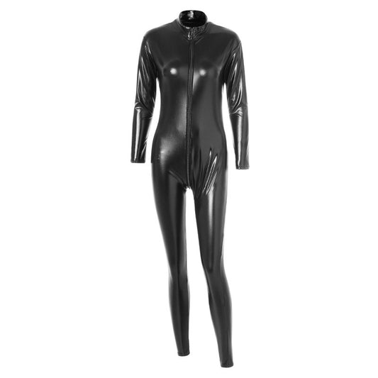 Sexy lingerie with alluring one-piece open-front jacket