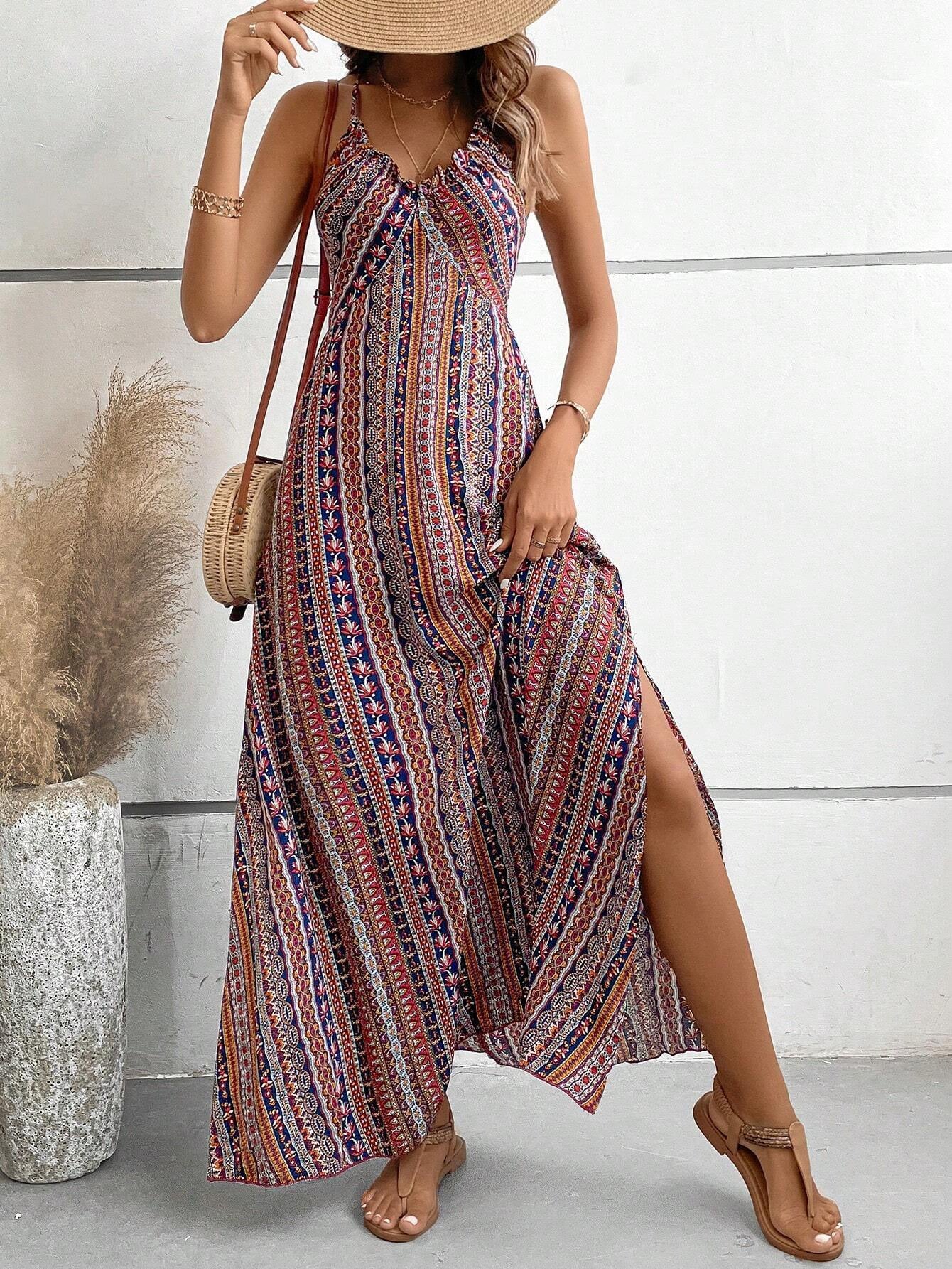 Sexy New Summer Suspender Comfortable Printed Dress