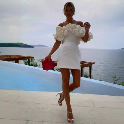 Sexy off-the-shoulder high-end dress
