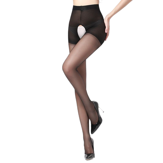 Sexy Open-Crotch Pantyhose - Ultra Thin 10D Nylon Stockings