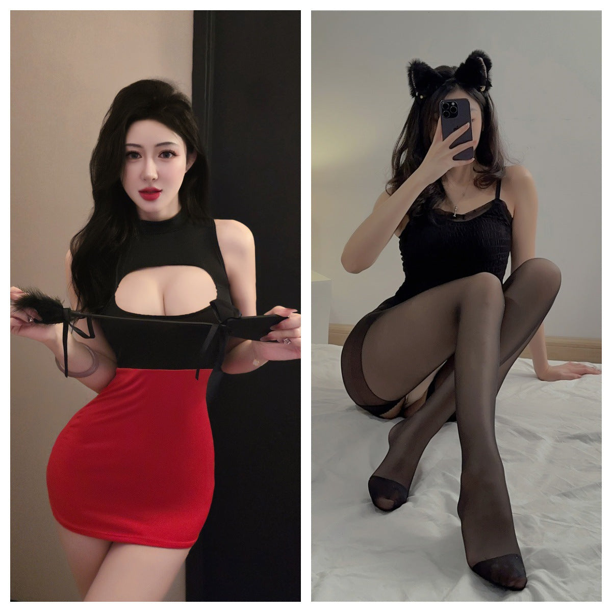Sexy Secretary Lingerie Set with Optional Stockings